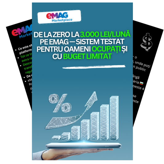 Cum să generezi încă un salariu de 3.000 lei curat pe lună vânzând pe eMAG